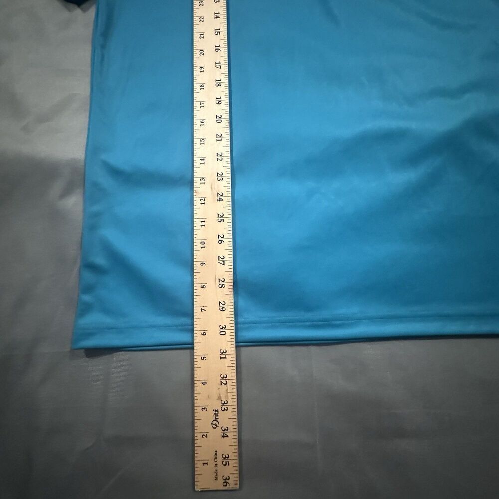 Adidas Shirt Mens Large Summer Bash Dugout Polo Button Primegreen Short Sleeve - Picture 3 of 9